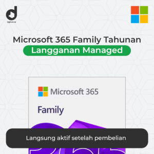 Microsoft 365 Family Tahunan Dikelola oleh Digikom.id dengan aktivasi langsung setelah pembelian