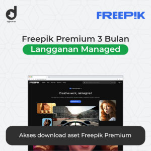 Freepik Premium 3 bulan Dikelola oleh Digikom.id dengan akses download aset premium