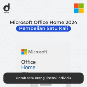 Microsoft Office Home 2024 pembelian satu kali untuk satu pengguna dengan lisensi individu
